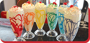 Hand-Scooped Milkshakes at Donna's Diner in Sharon, PA